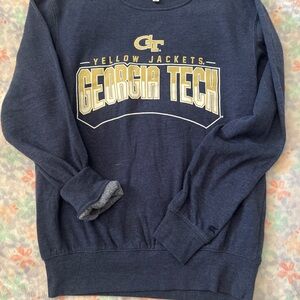 Georgia Tech Women's Navy Crewneck Sweatshirt